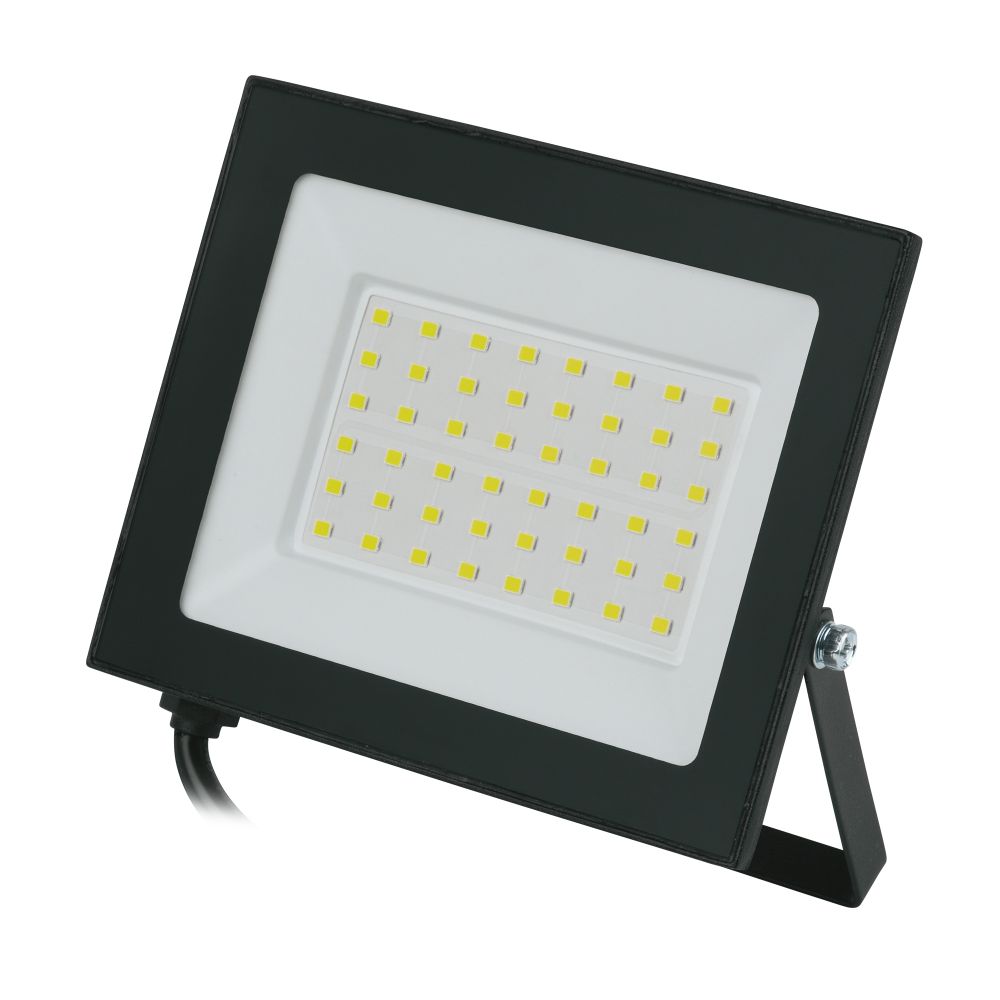 ULF-Q519 70W-6500K IP65 220-240V BLACK Прожектор светодиодный. Дневной свет6500К. Корпус черный. TM Volpe