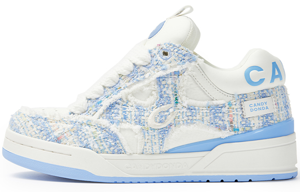 CANDYDONDA Chanel Inspired Stylish Skateboarding Shoes Unisex Blue