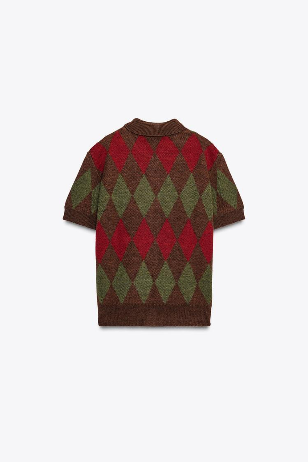 ZARA КАРДИГАН В РОМБИК, РАЗНОЦВЕТНЫЙ