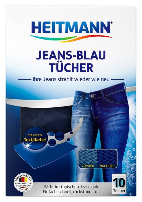 Heitmann Салфетки для джинсовых тканей с окрашивающим эффектом, 10 штук