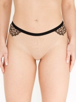 Трусы Zebra бразилиана (черный/скин)
