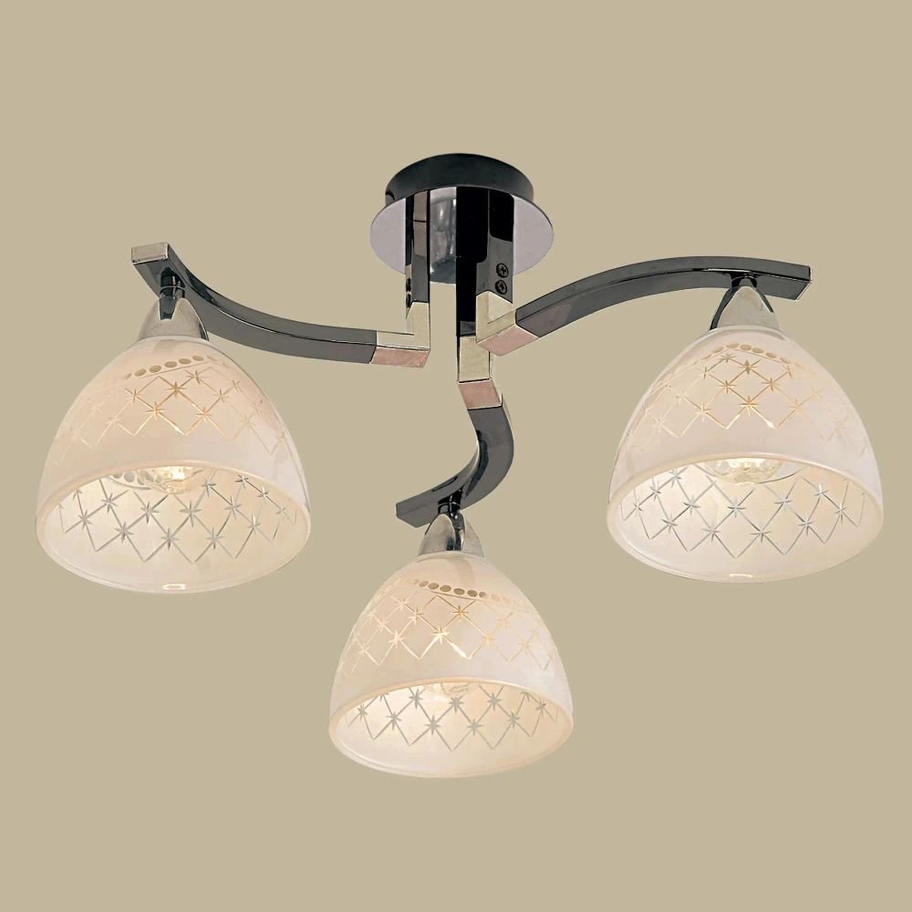 Citilux Кристи CL152131 Люстра потолочная Чёрный Хром