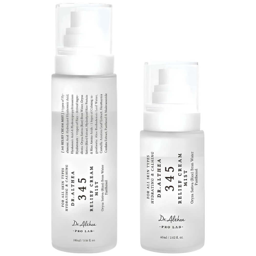 Успокаивающий мист с гидролатом риса и пантенолом Dr. Althea 345 Relief Cream Mist 100 мл