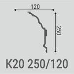 Карниз потолочный К20 250-120