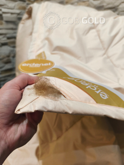 Одеяло стеганое из 100% верблюжьего пуха 200х220 см. (ERDENET) - пудра