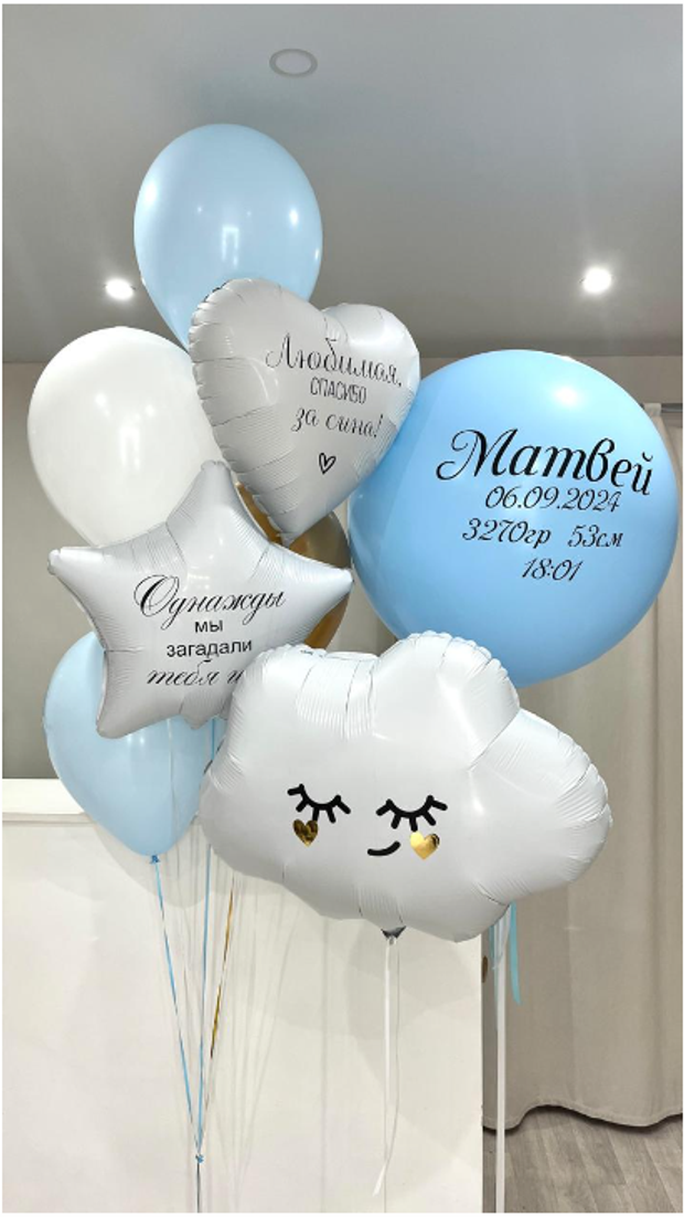 Шары на выписку №239