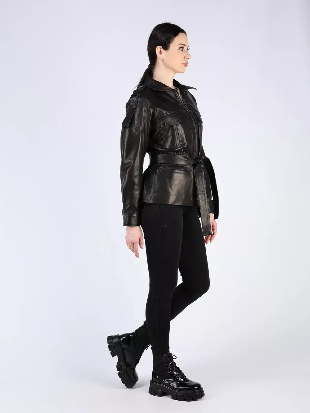 Кожаная куртка демисезонная