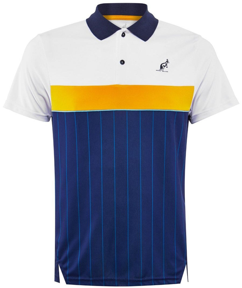 Мужское поло теннисное Australian Printed Ace Polo - blu cosmo
