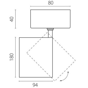 Светильник накладной 2800LM 20-55G с адаптером 40W 2700-6000K C4406SO белый Canno Pro Lightstar