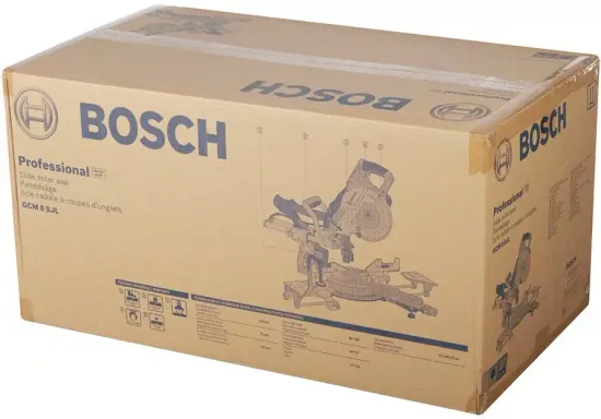 Торцовочная пила с протяжкой BOSCH GCM 8 SJL, 1600 Вт