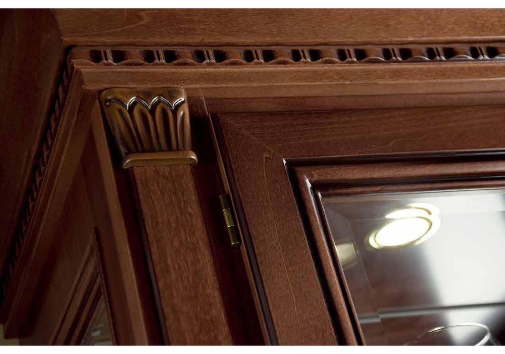 FLORENCE Витрина 1ств. с зеркалом и подсветкой (левая) Арт. 510