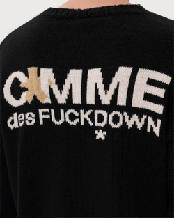 COMME DES FUCKDOWN ДЖЕМПЕР ЧЕРНЫЙ