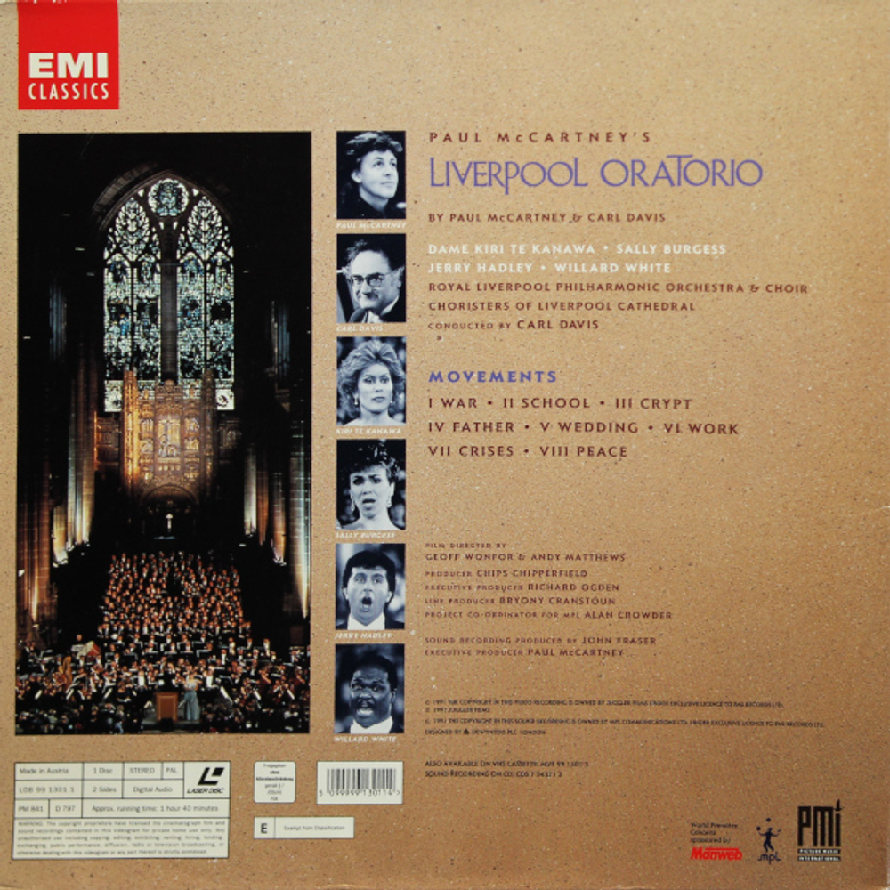 Paul McCartney / Liverpool Oratorio (LD)