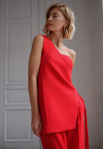 Жилет асимметричный миди