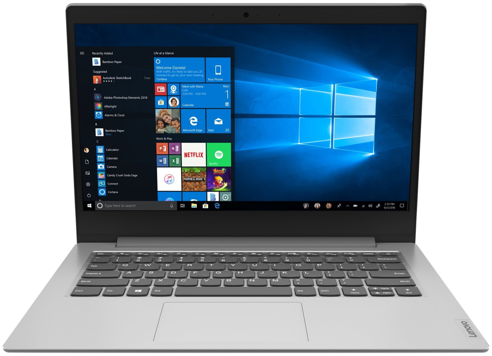 Ноутбук Lenovo IdeaPad 1-14IGL05. Производитель CPU: Intel, Линейка CPU: Celeron, CPU: N4020, RAM: 4Gb, SSD: 128Gb, GPU: Intel UHD, Диагональ: 14.0", Разрешение: 1920*1080, Тип экрана: TN, OS: Win 11, BackLight: LED, Цвет: Серый