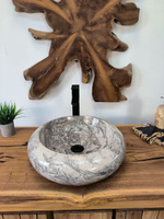 Раковина из мрамора Donut Doreng Grey DM-65867 45х45х13