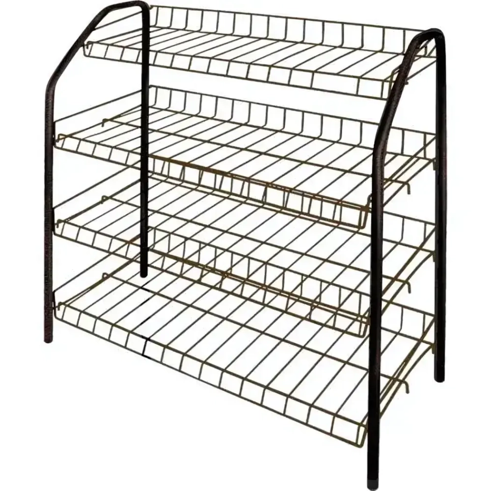 Этажерка1 д/обуви разб (700х300) 4 полки Медный антик