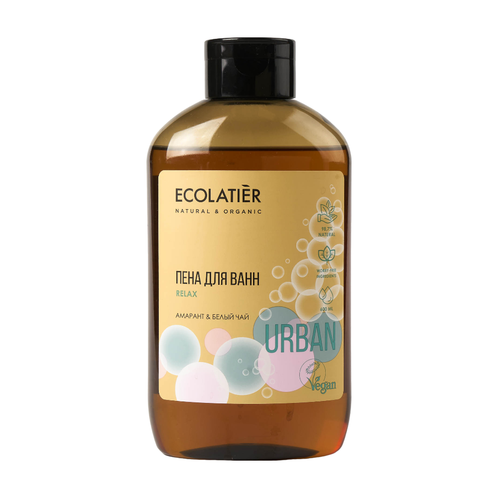 Пена для ванн Амарант и Белый чай URBAN 600мл (ECOLATIER)