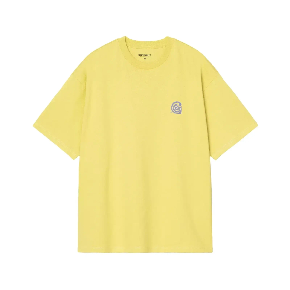 Футболка Carhartt WIP Catalogue C Logo жёлтая