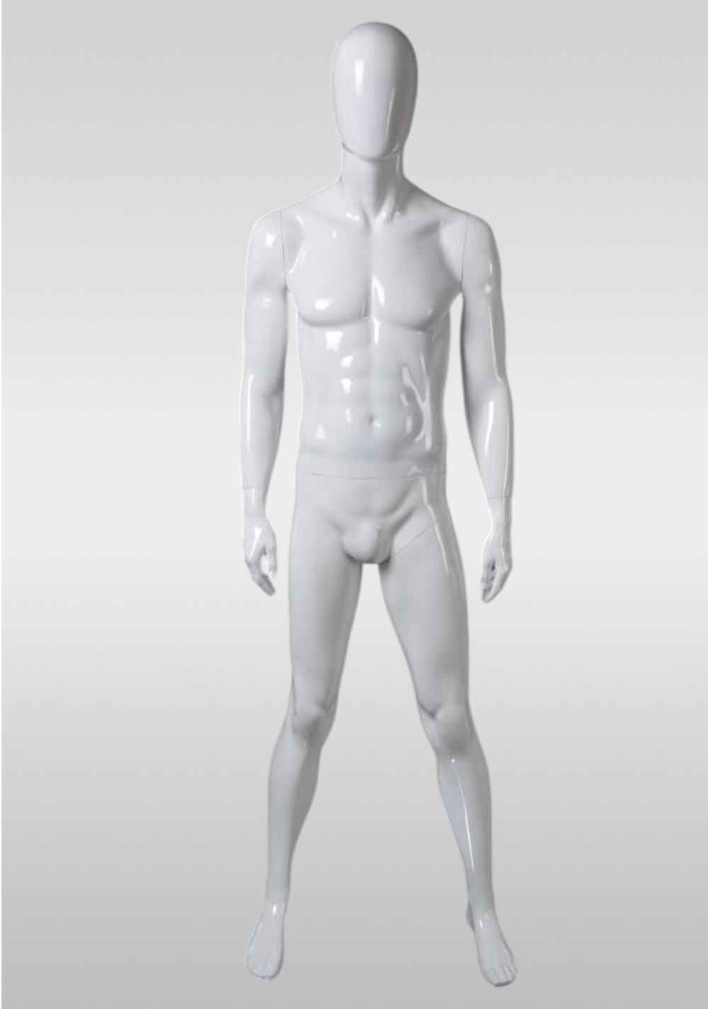 Мужской абстрактный манекен Jym 37/Белый глянец