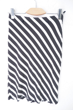 Юбка в полоску черно-белая 46 размер