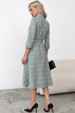 Платье в клетку (мятный/клетка) Р11-1225/4 Nikol
