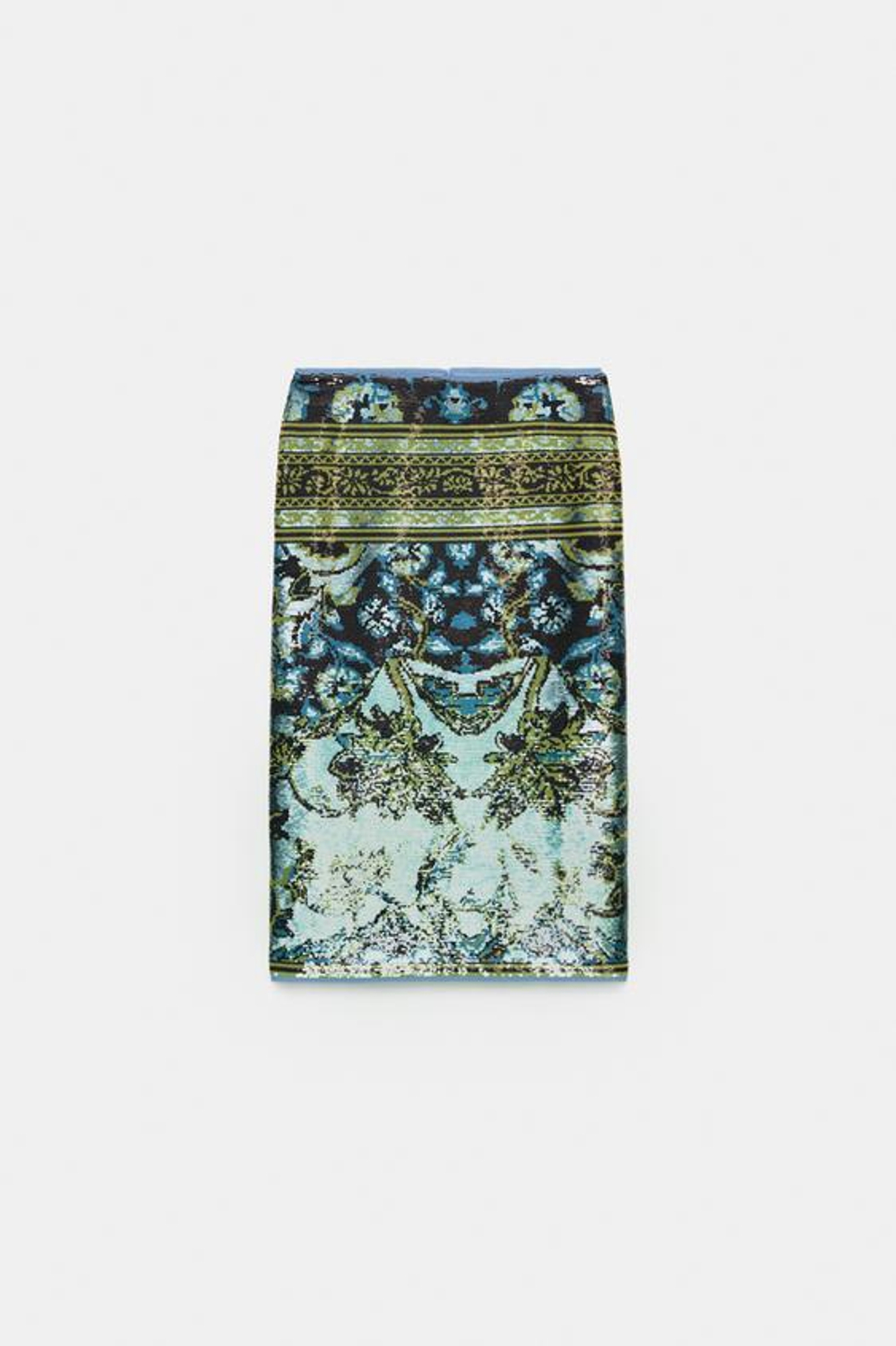 ZARA ЮБКА МИДИ С ПАЙЕТКАМИ — ZW COLLECTION LIMITED EDITION, РАЗНОЦВЕТНЫЙ