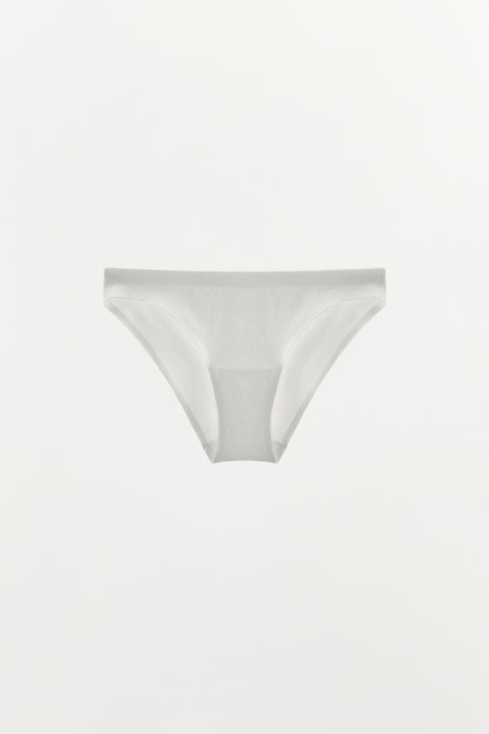 ZARA БЕСШОВНЫЕ ТРУСЫ, БЕЛЫЙ