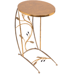 Столик приставной Oliva Branch (Олива Бранч) Голд Амбер