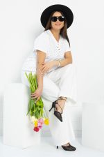 Блуза Ваниль (белая) Б12853-20М LT Collection