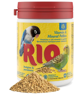 Рио Витаминно-минеральные гранулы для волнистых и средних попугаев, 120гр