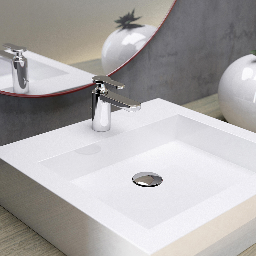 КОМБО №12 Комплект смесителей Ritmonio Cle для раковины и для ванны/душа с лейкой V0BA9010CRL + V0BA9033H2CRL