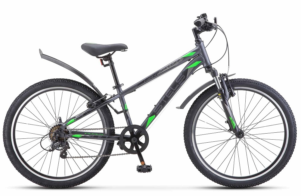 Велосипед 24" Stels Navigator-400 V  р.12" F020  серый/зеленый