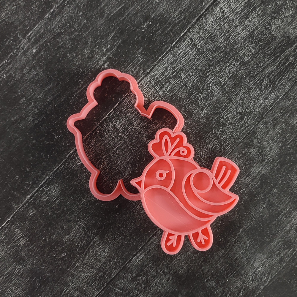 Штамп-птичка №1