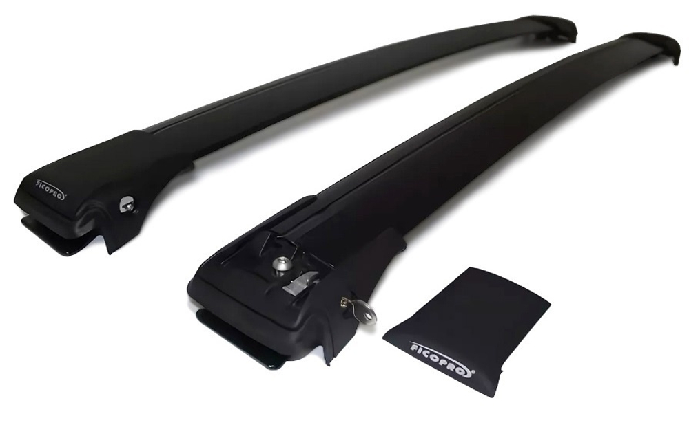 Багажник на рейлинги для Mitsubishi Pajero IV 2006-2021 ,черный