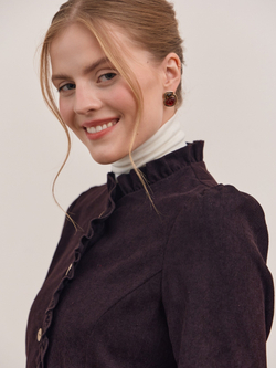 Жакет вельвет укороченный