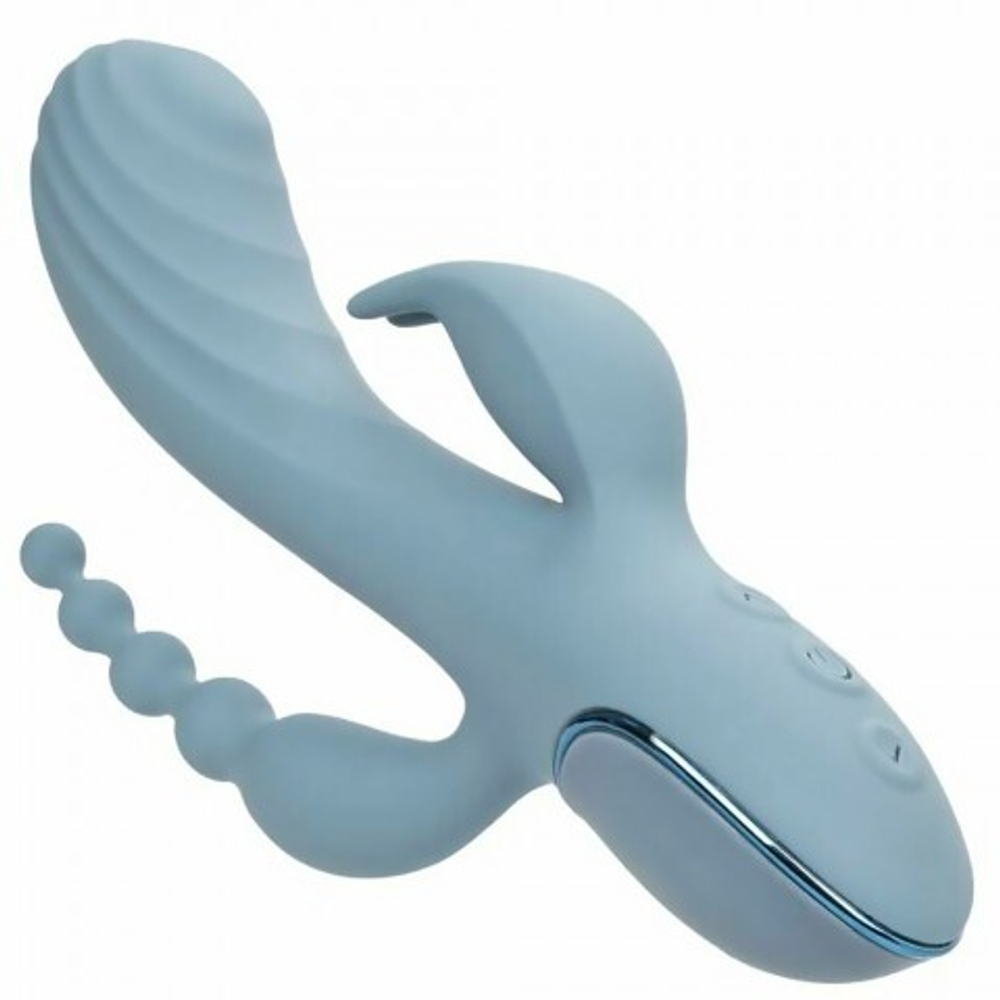 Вибратор тройного действия CalExotics III Triple Ecstasy, 11.5 см x 3.75 см