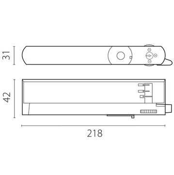 Адаптер с драйвером с DIP-switch для трековой системы 594066 белый Quattro Lightstar