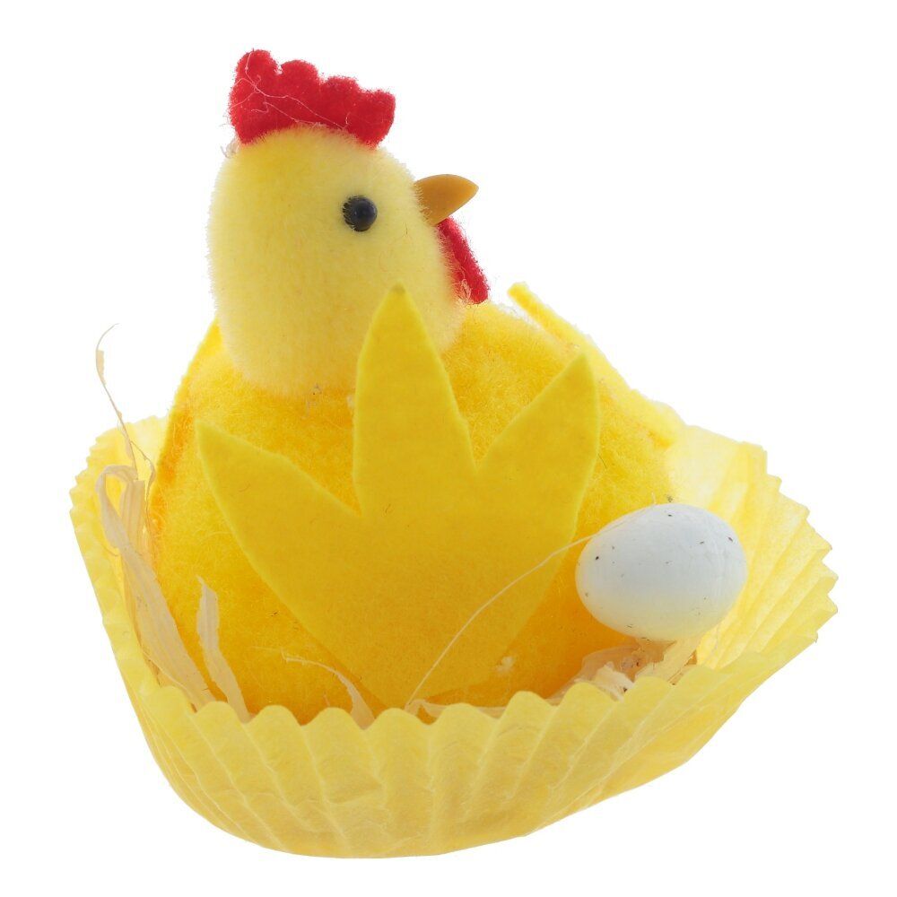 GAEM Фигурка декоративная "Цыпленок в гнезде", L6 W6 H7 см, 2в.