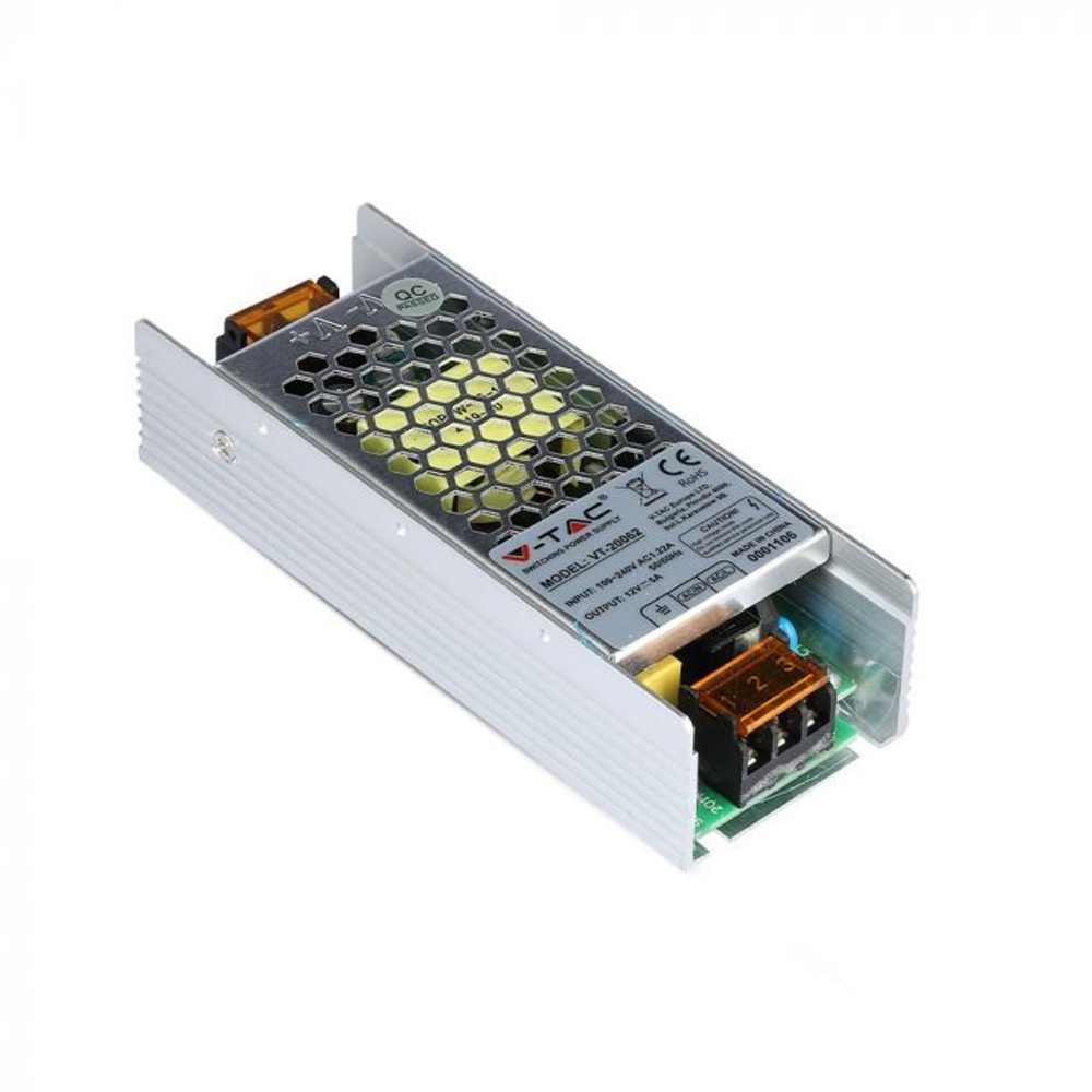 Блок питания для светодиодной ленты V-TAC, 60 Вт, 12 В, 5 А, IP20, SKU 3246