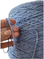 Пряжа на бобине (Италия) 70% шерсть мериноса 30% ангора 100г-300м 425г