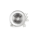 Икорница с ложкой Michael Aram Silver Orchid (21 см)