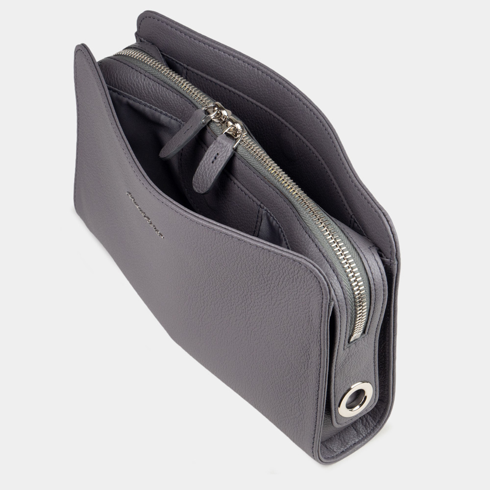 Сумка Emilie из кожи теленка, фиолетового цвета