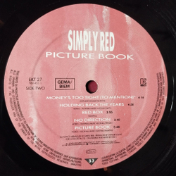 Винтажная виниловая пластинка LP Simply Red Picture Book (Germany 1985)