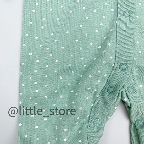 Слип хлопковый "Домик в лесу" горошки на пыльной мяте