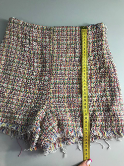 Шорты Zara твидовые, маркировка S, визуально 44 размер
