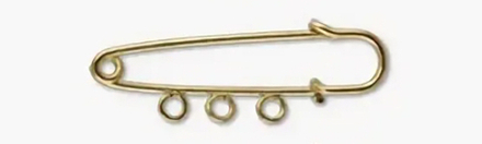 "Zlatka" Булавка для подвесок, 5 см, под золото