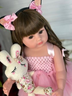 Кукла Реборн виниловая 55см в пакете (FA-002)