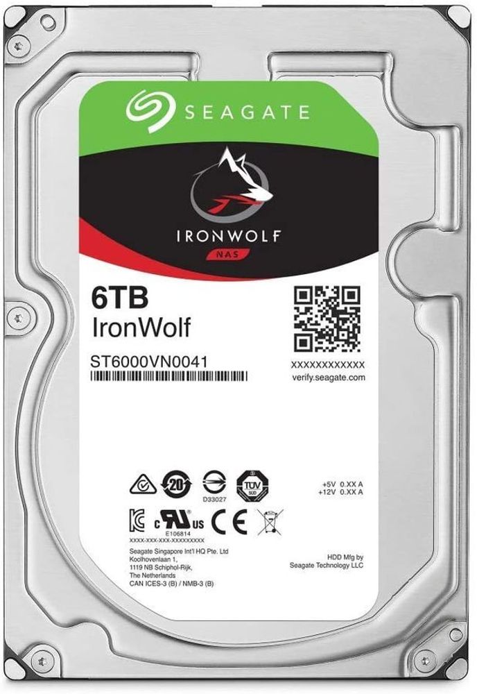 Жесткий диск 6Tb SATA-III Seagate IronWolf (ST6000VN001)