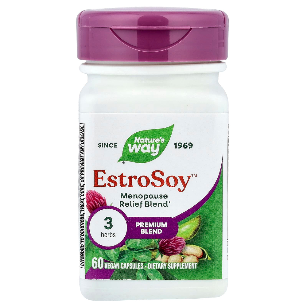 Nature's Way, EstroSoy™, смесь премиального качества, 60 веганских капсул